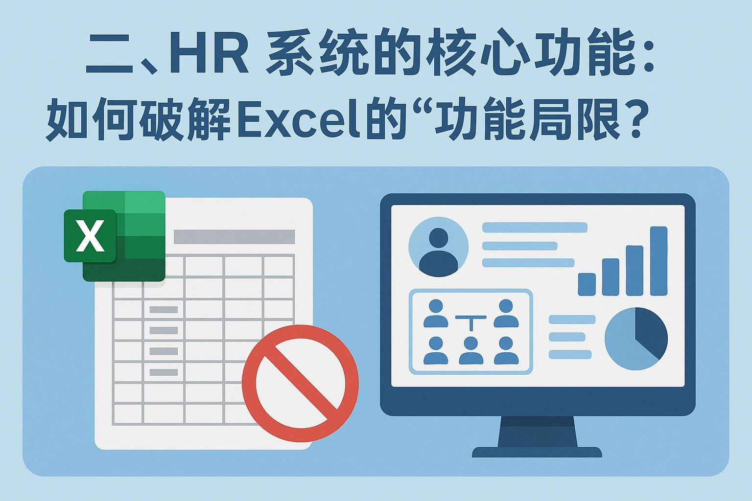 二、HR系统的核心功能：如何破解Excel的“功能局限”？