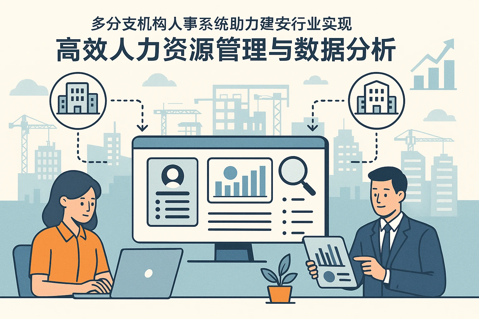 多分支机构人事系统助力建安行业实现高效人力资源管理与数据分析