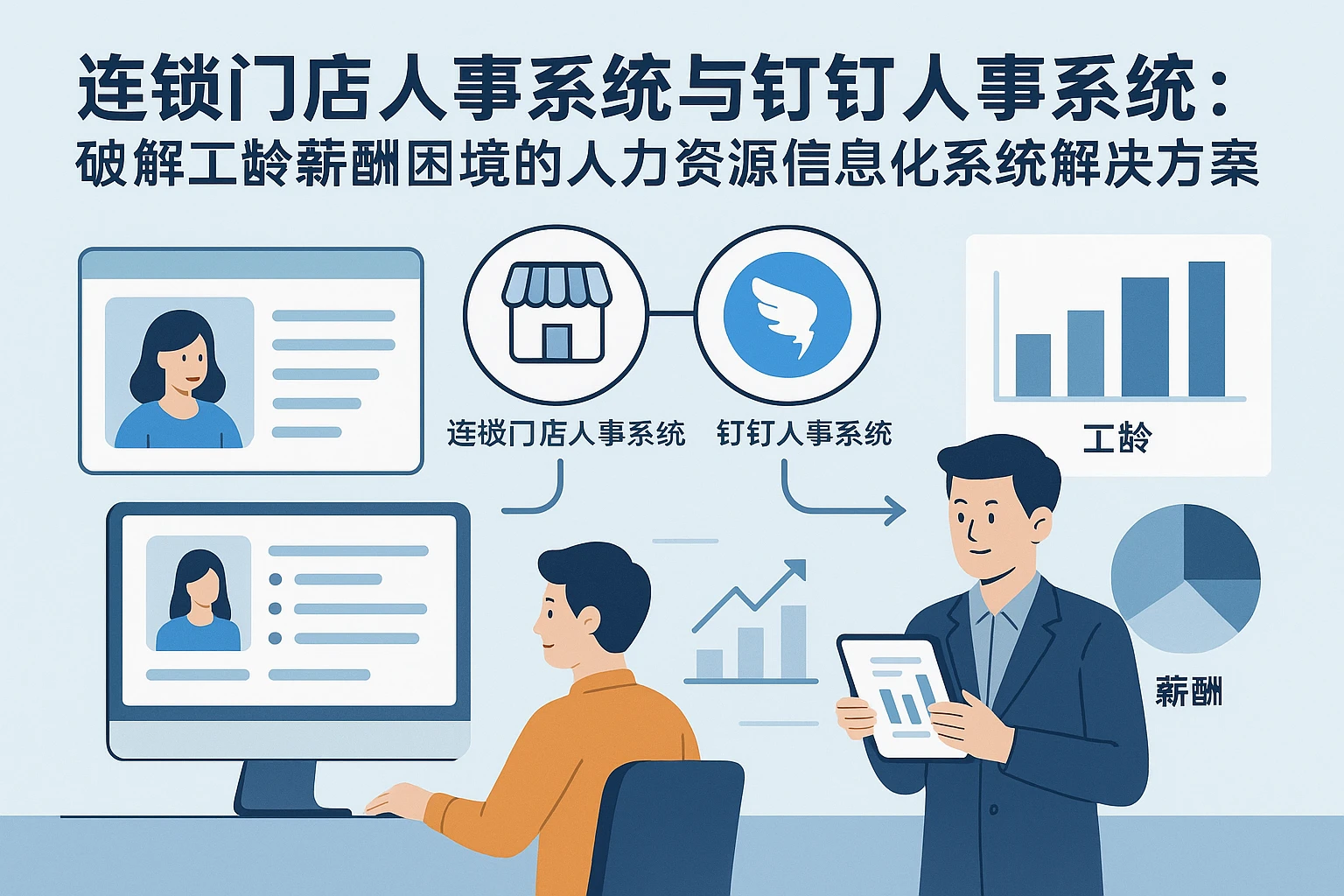 连锁门店人事系统与钉钉人事系统：破解工龄薪酬困境的人力资源信息化系统解决方案