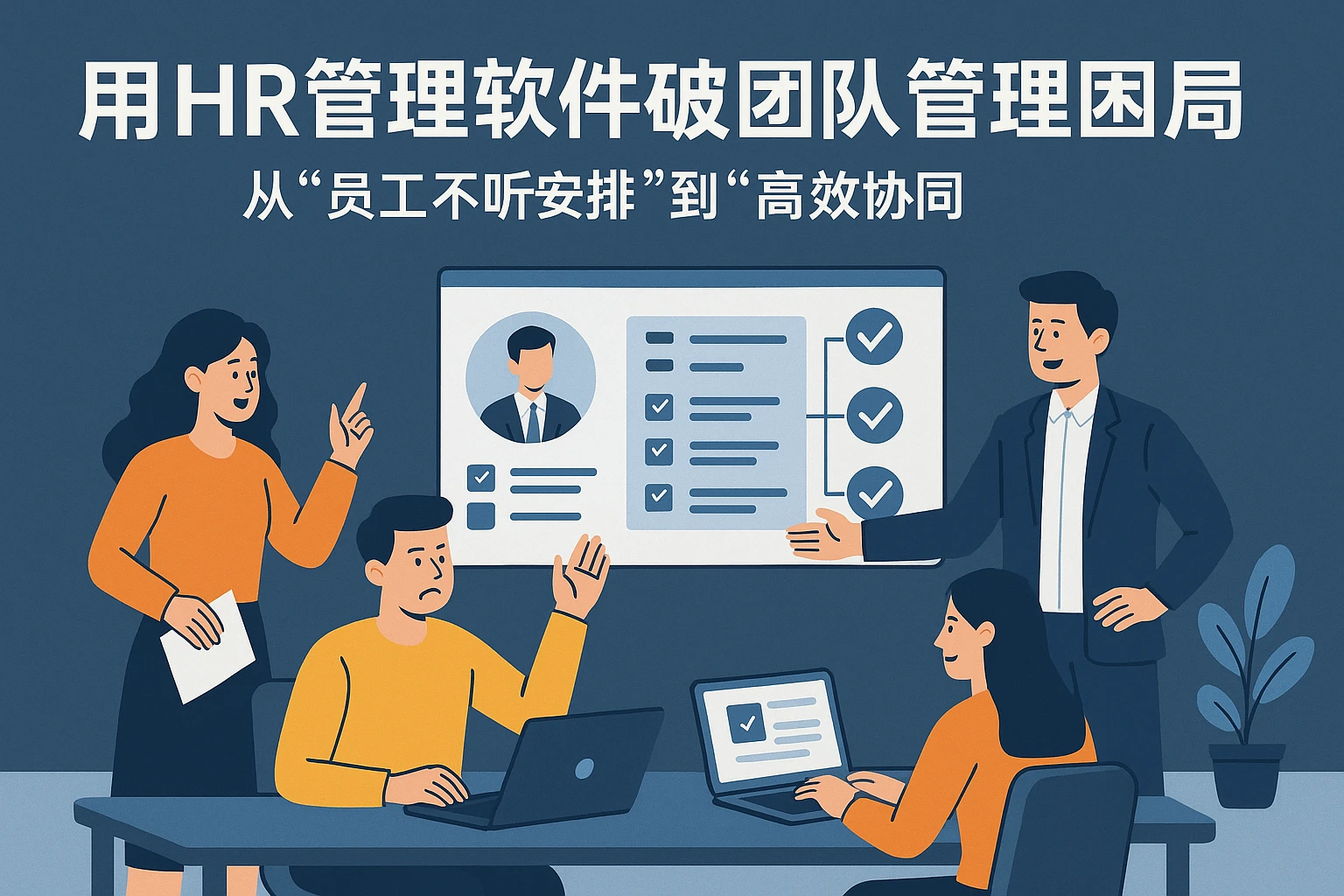 用HR管理软件破解团队管理困局:从“员工不听安排”到“高效协同”