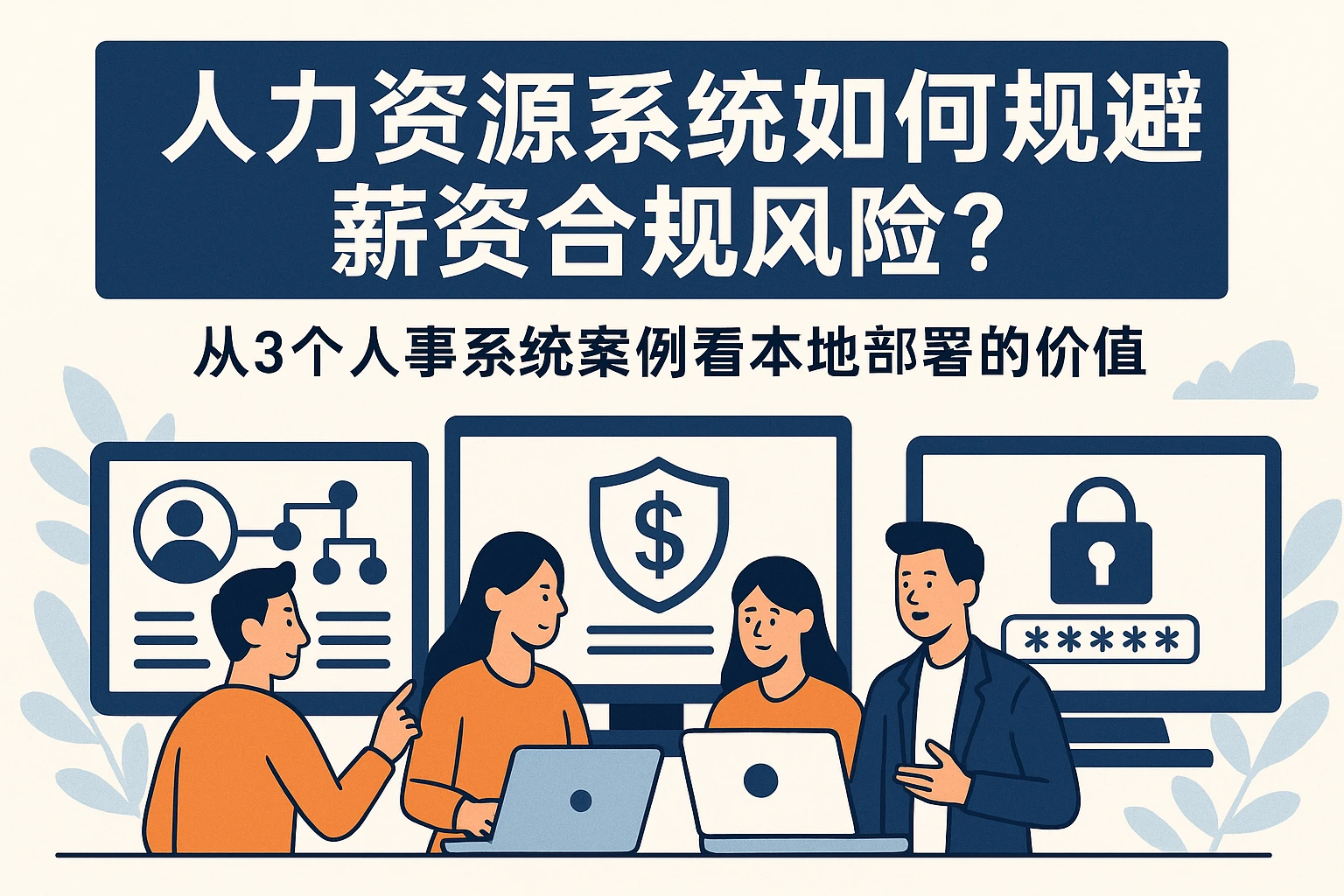 人力资源系统如何规避薪资合规风险？从3个人事系统案例看本地部署的价值