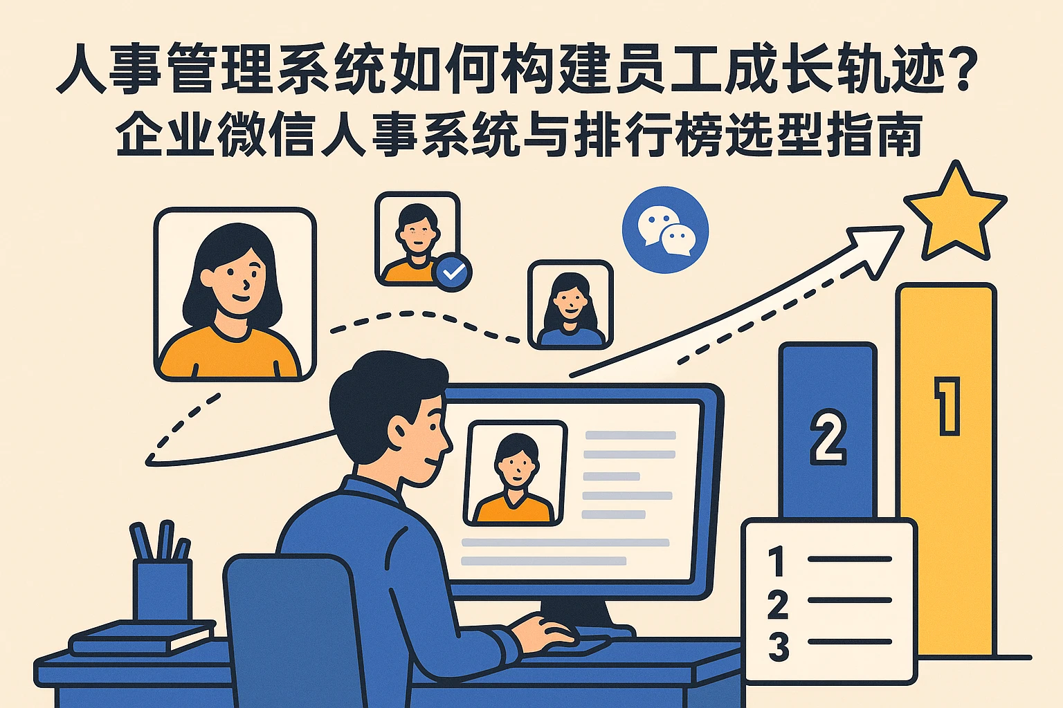 人事管理系统如何构建员工成长轨迹？企业微信人事系统与排行榜选型指南