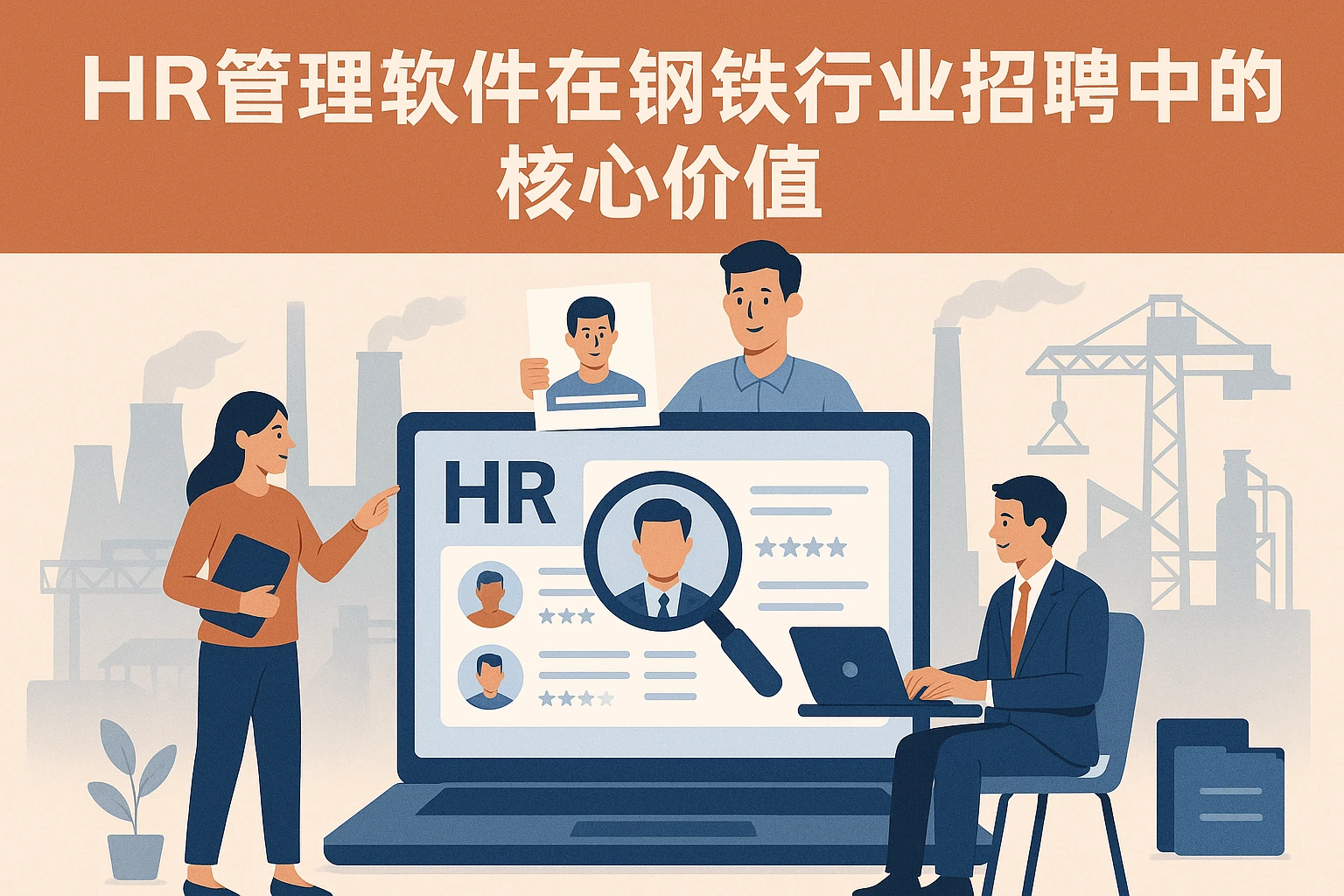 HR管理软件在钢铁行业招聘中的核心价值