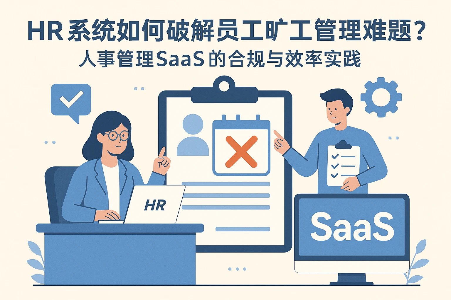 HR系统如何破解员工旷工管理难题？人事管理SaaS的合规与效率实践
