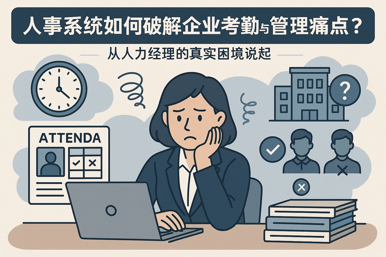 人事系统如何破解企业考勤与管理痛点?从人力经理的真实困境说起