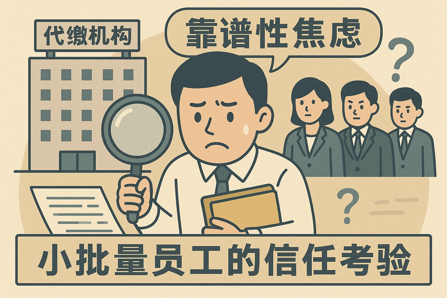 2. 代缴机构的“靠谱性焦虑”:小批量员工的信任考验