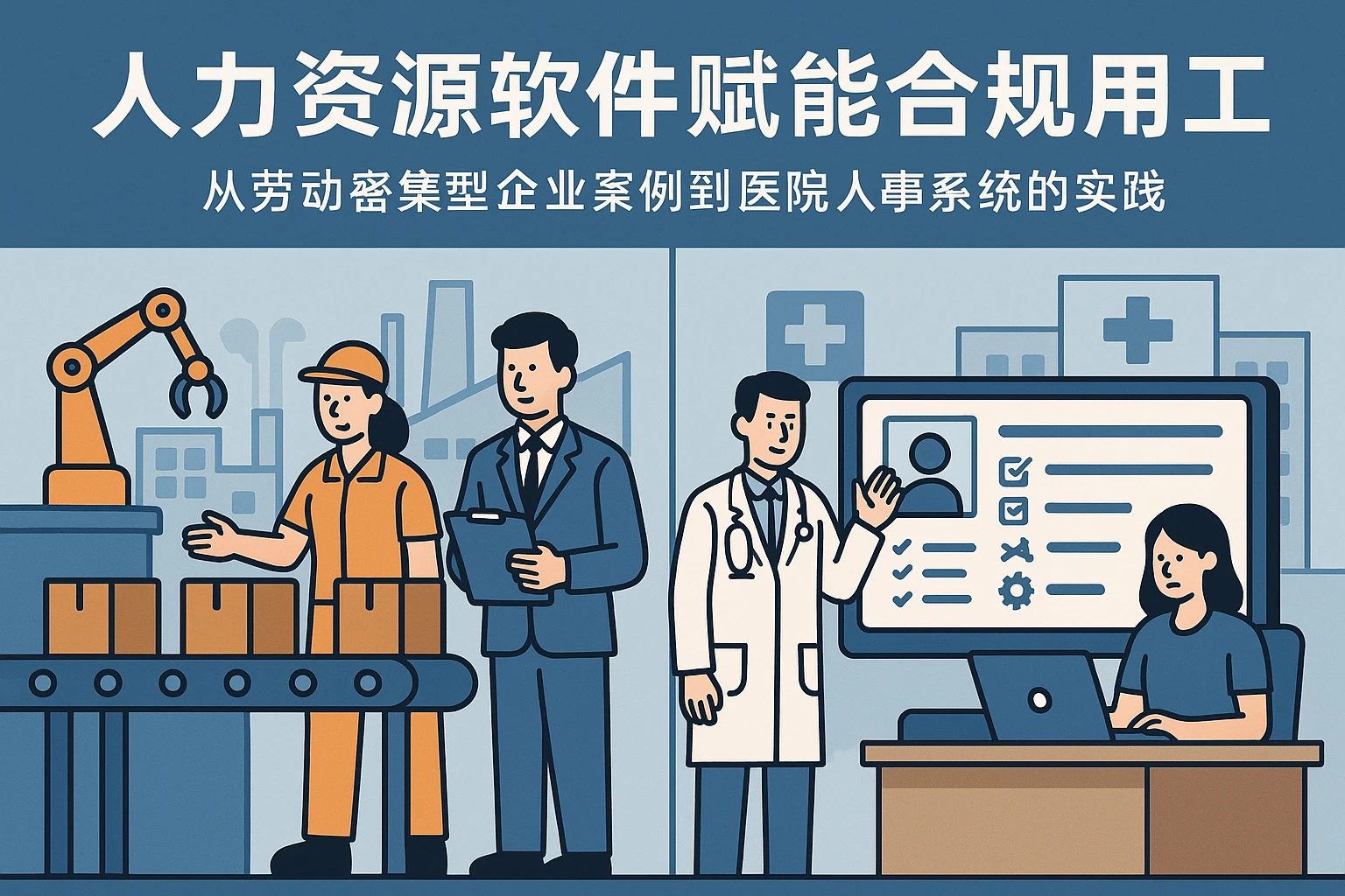 人力资源软件赋能合规用工:从劳动密集型企业案例到医院人事系统的实践