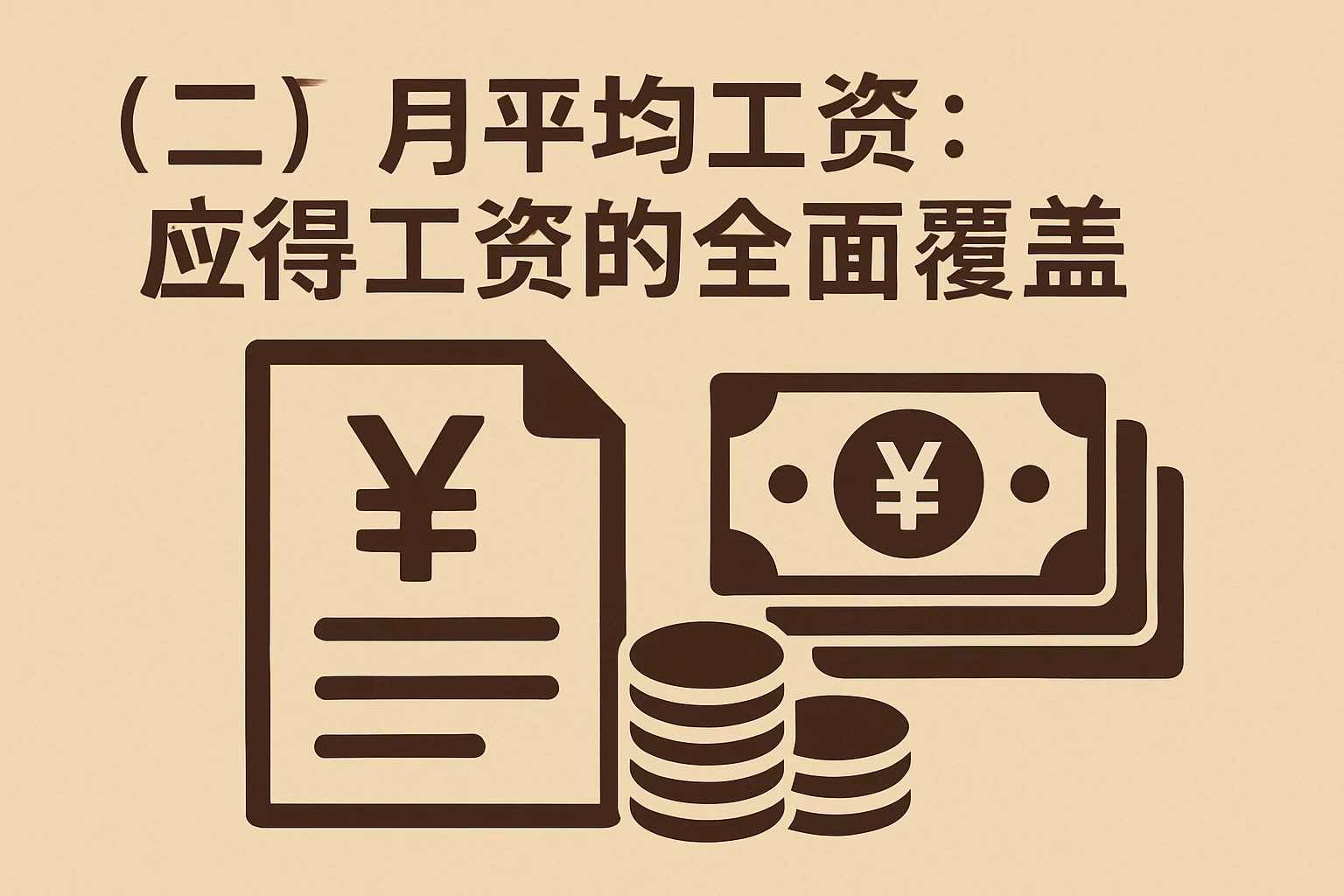 （二）月平均工资：应得工资的全面覆盖
