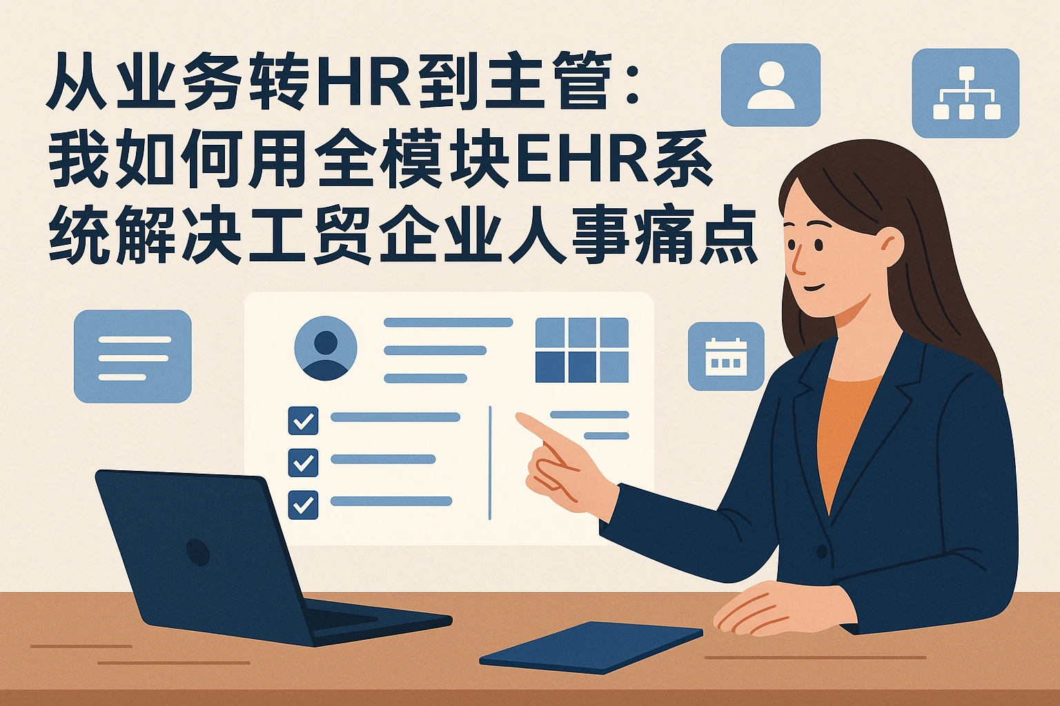 从业务转HR到主管：我如何用全模块EHR系统解决工贸企业人事痛点？
