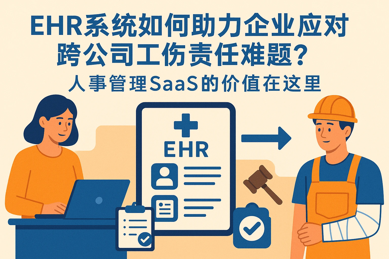 EHR系统如何助力企业应对跨公司工伤责任难题?人事管理SaaS的价值在这里