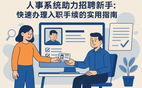 人事系统助力招聘新手：快速办理入职手续的实用指南