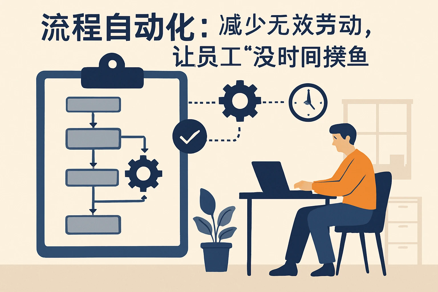 2. 流程自动化:减少无效劳动,让员工“没时间摸鱼”
