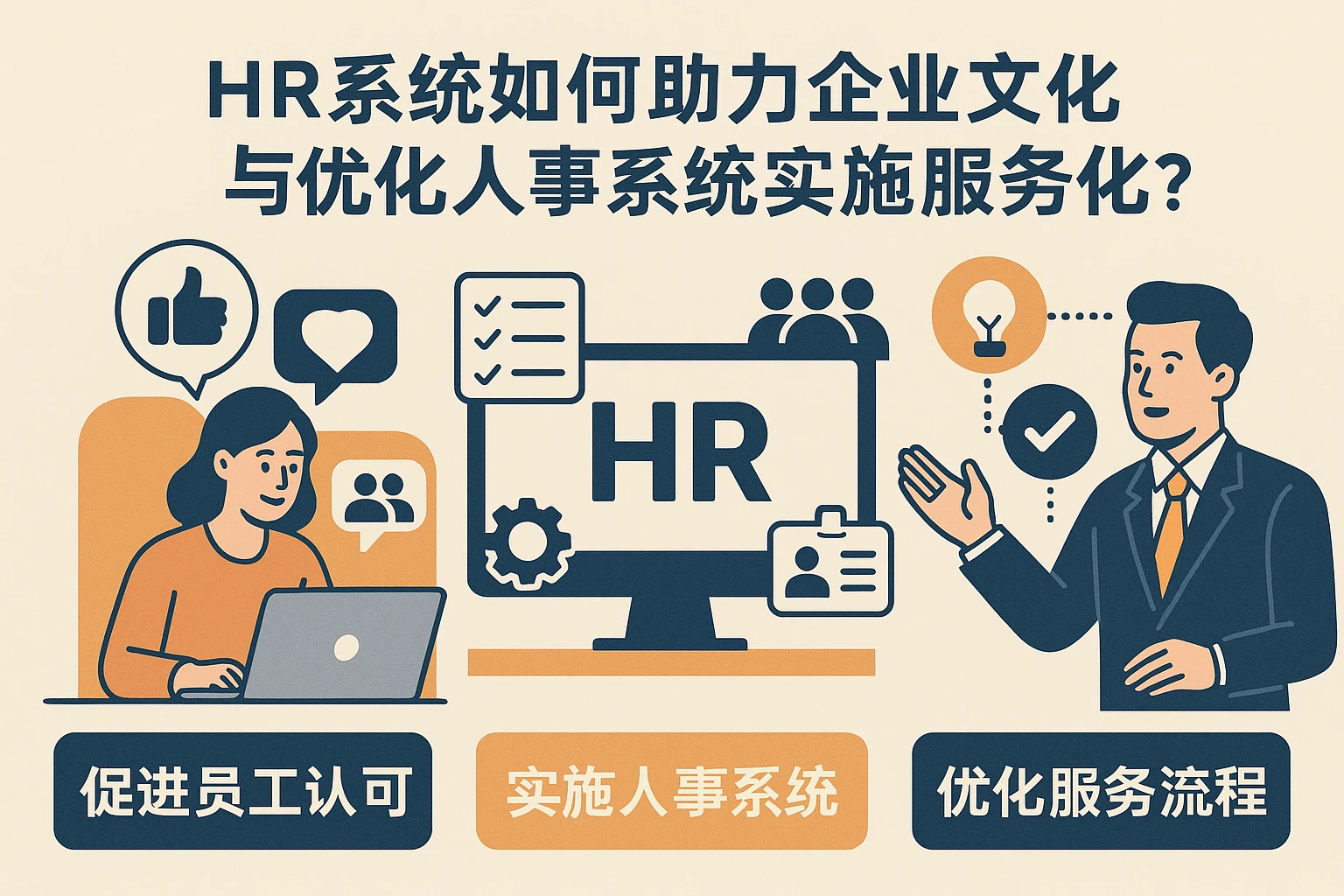 HR系统如何助力企业文化落地与人事系统实施服务优化
