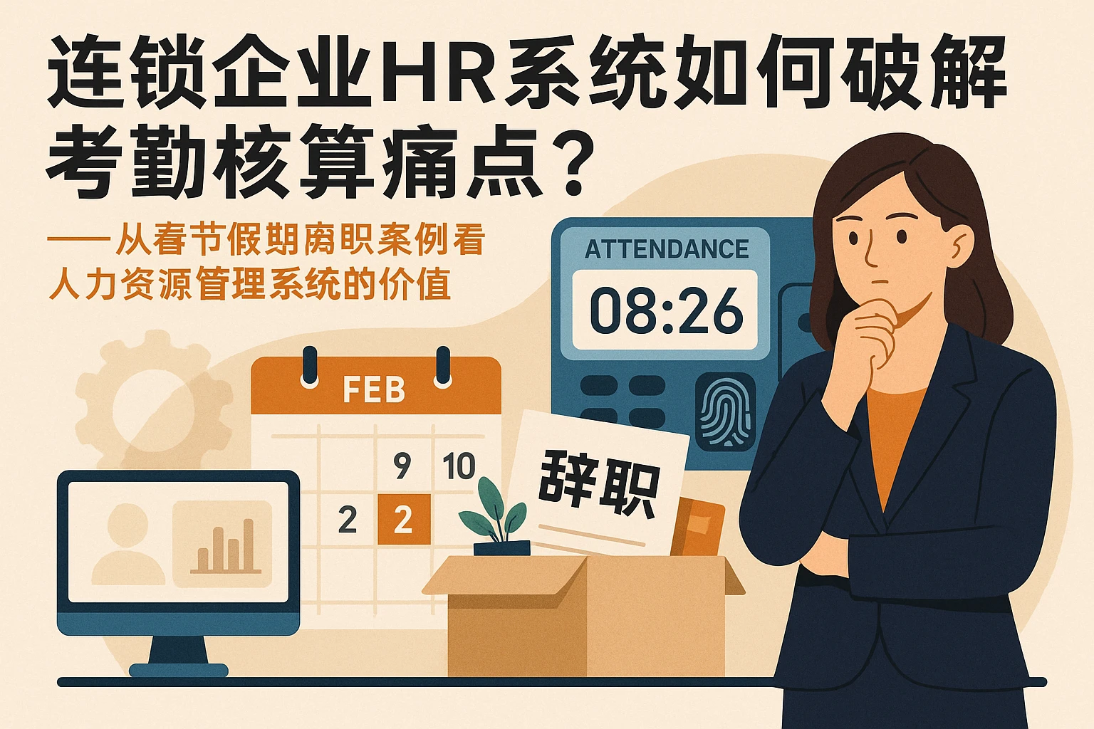 连锁企业HR系统如何破解考勤核算痛点？——从春节假期离职案例看人力资源管理系统的价值