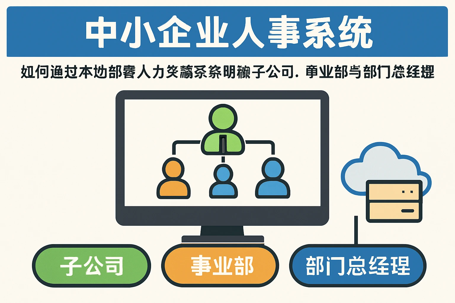 中小企业人事系统:如何通过本地部署人力资源系统明确子公司、事业部与部门总经理职级关系