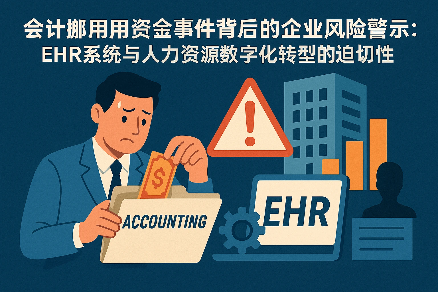 会计挪用资金事件背后的企业风险警示：ehr系统与人力资源数字化转型的迫切性