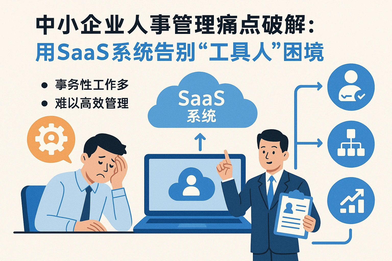 中小企业人事管理痛点破解:用SaaS系统告别“工具人”困境