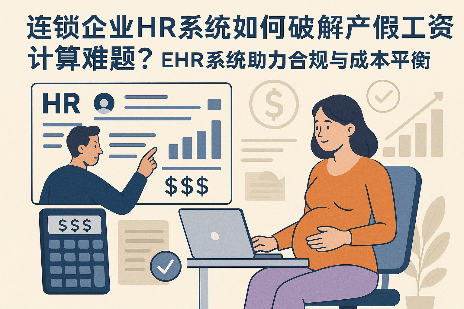 连锁企业HR系统如何破解产假工资计算难题？ehr系统助力合规与成本平衡