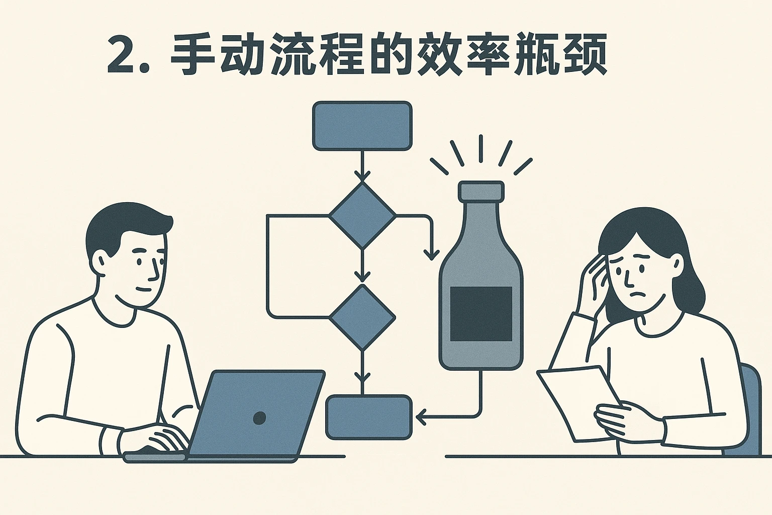 2. 手动流程的效率瓶颈