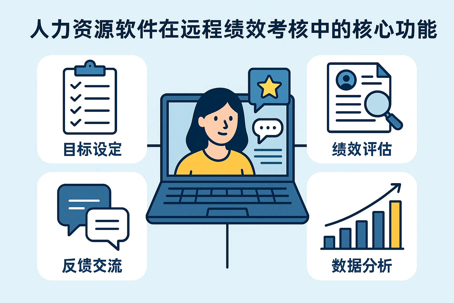 人力资源软件在远程绩效考核中的核心功能