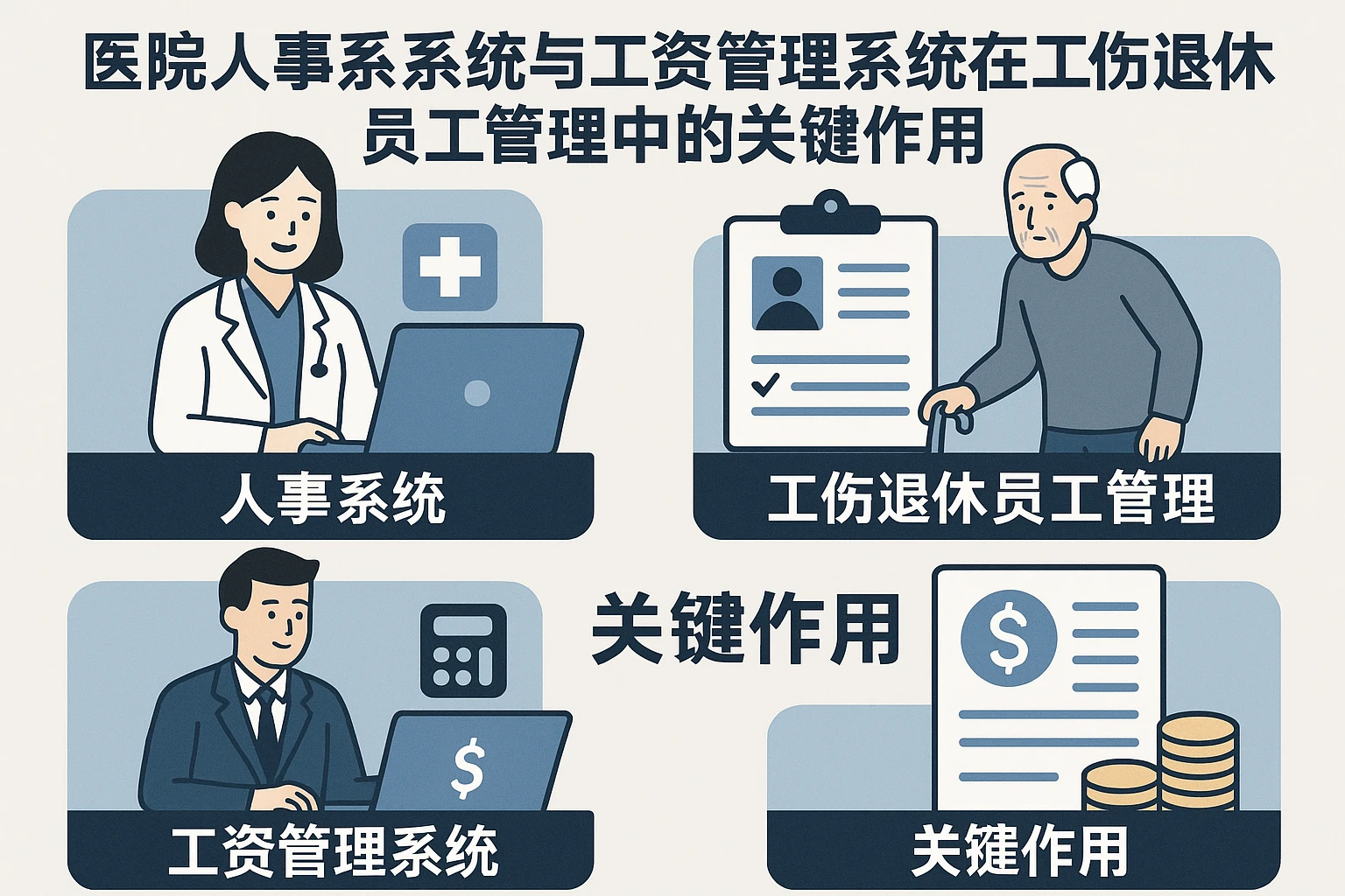 医院人事系统与工资管理系统在工伤退休员工管理中的关键作用