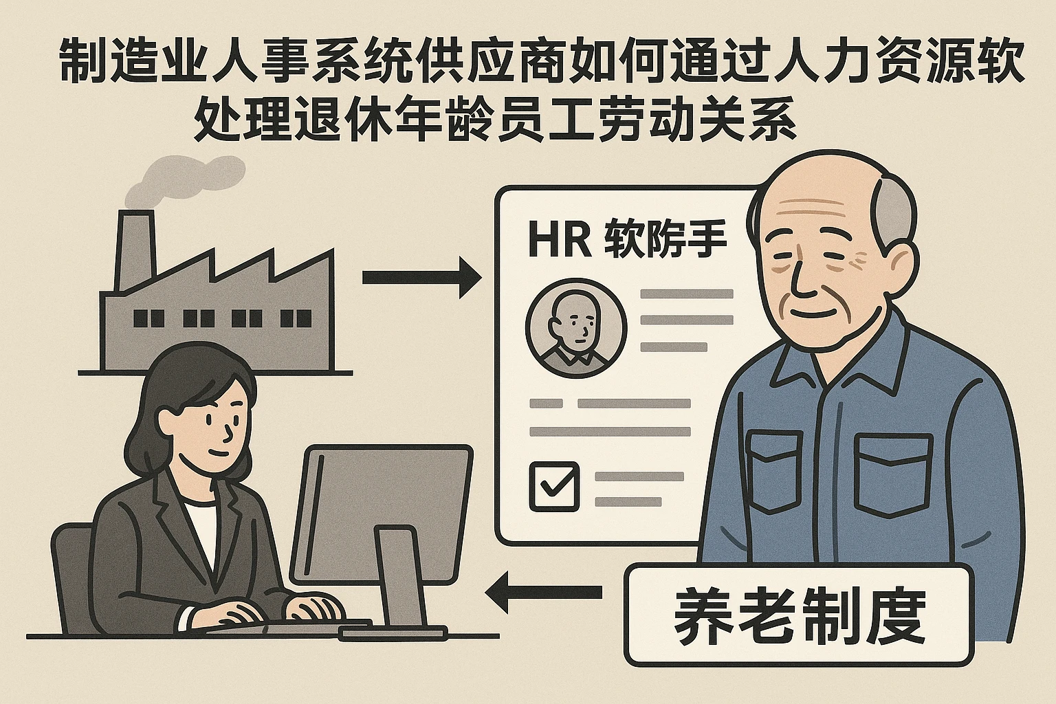 制造业人事系统供应商如何通过人力资源软件处理退休年龄员工劳动关系