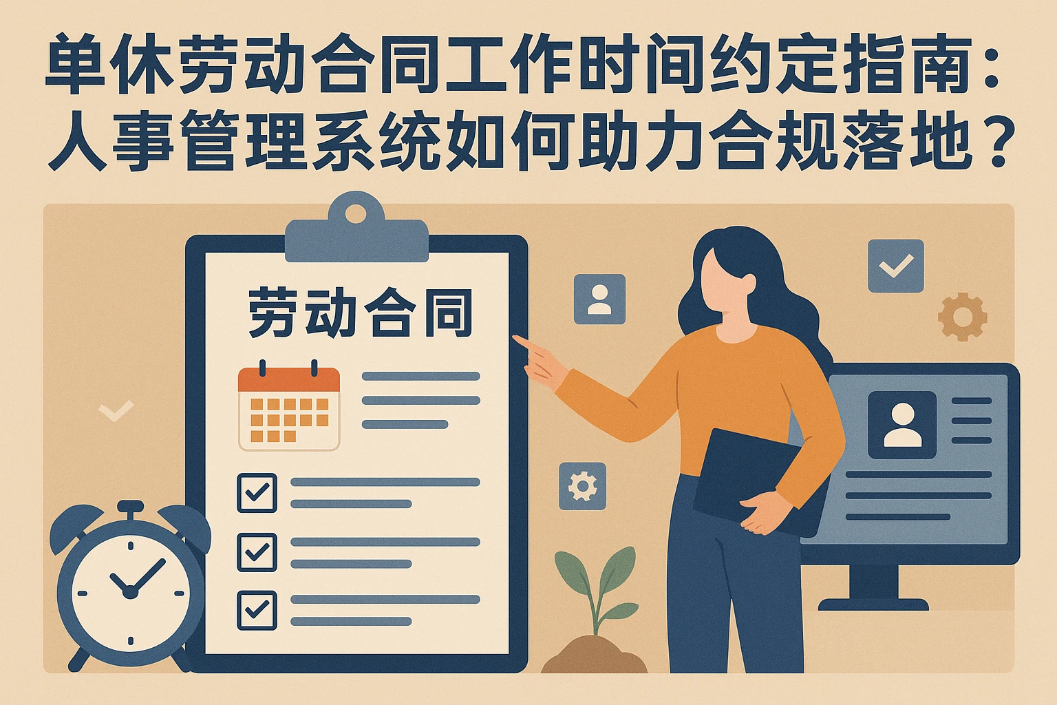 单休劳动合同工作时间约定指南:人事管理系统如何助力合规落地?