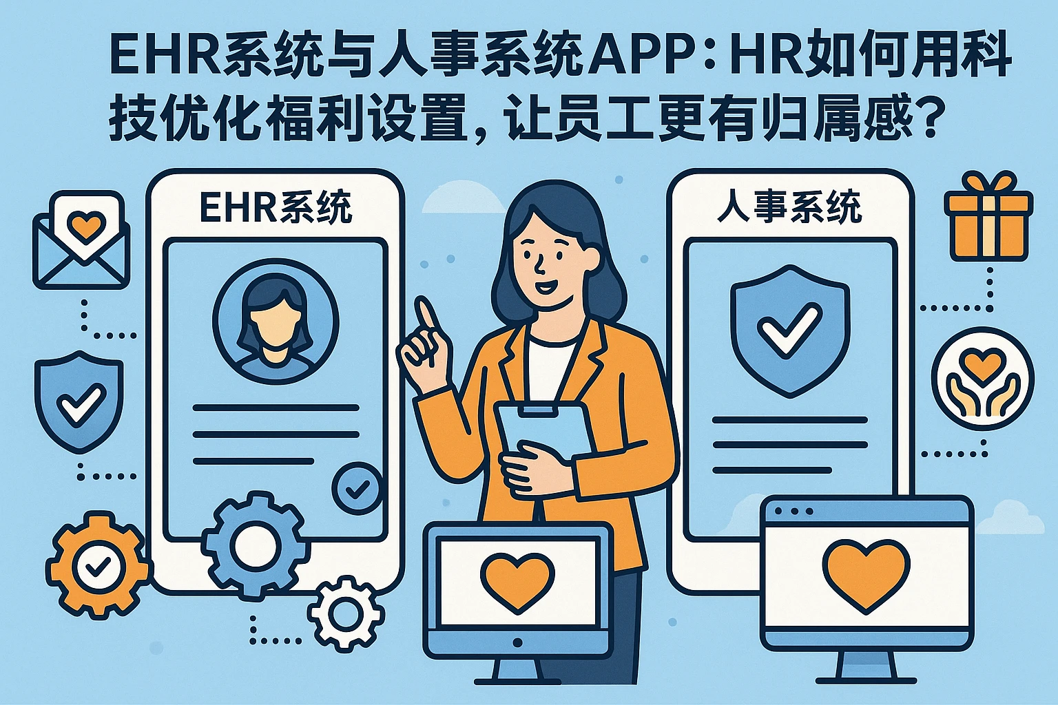 EHR系统与人事系统APP:HR如何用科技优化福利设置,让员工更有归属感?