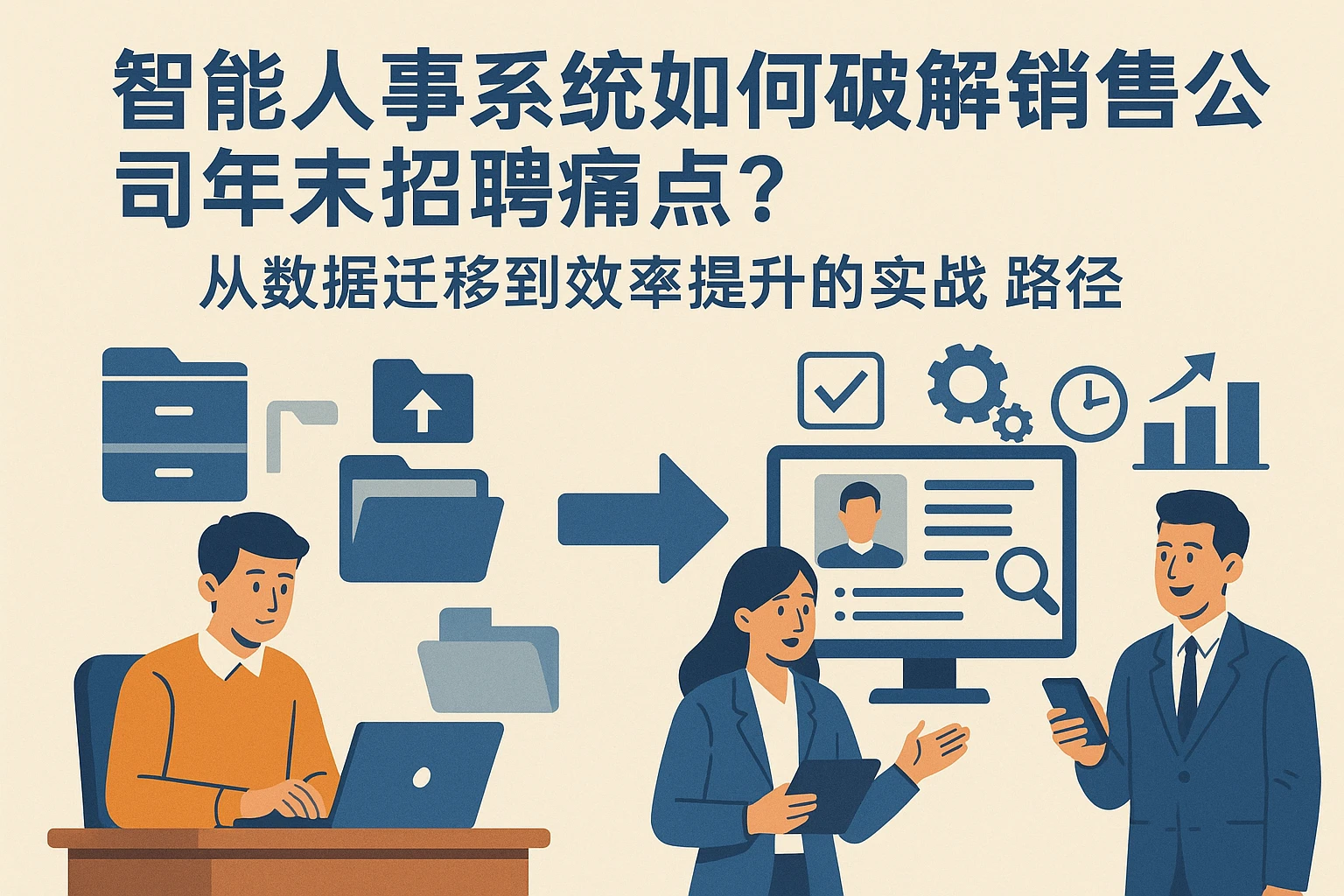 智能人事系统如何破解销售公司年末招聘痛点？从数据迁移到效率提升的实战路径