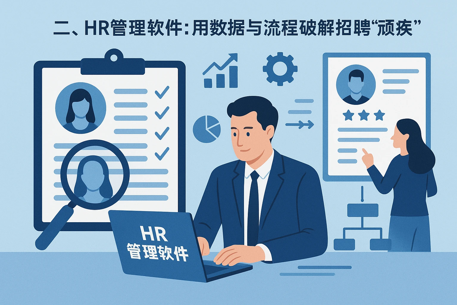 二、HR管理软件：用数据与流程破解招聘“顽疾”