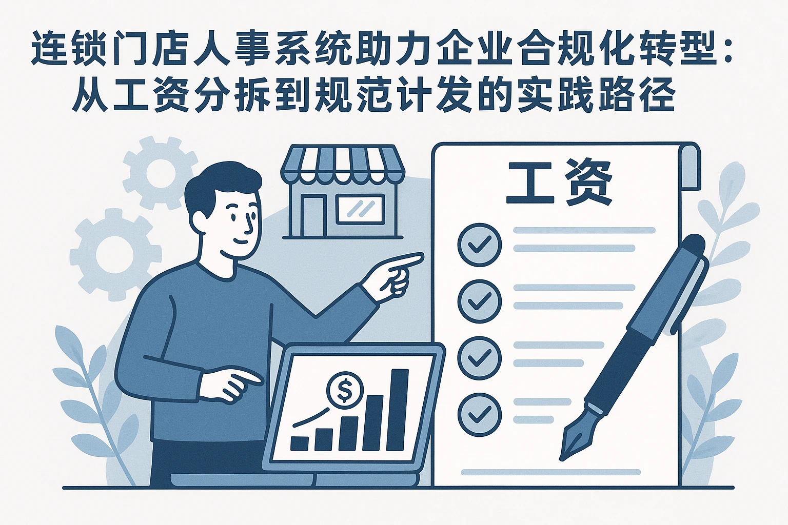 连锁门店人事系统助力企业合规化转型:从工资分拆到规范计发的实践路径