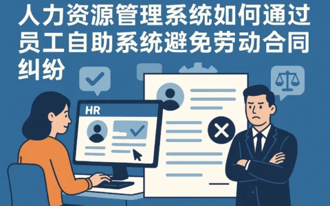 人力资源管理系统如何通过员工自助系统避免劳动合同纠纷