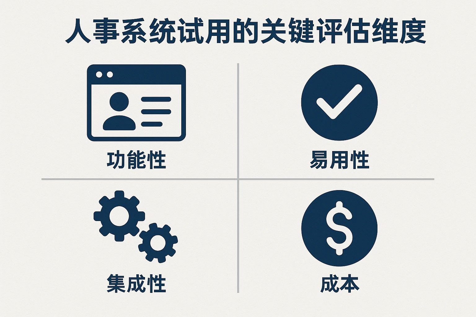 人事系统试用的关键评估维度