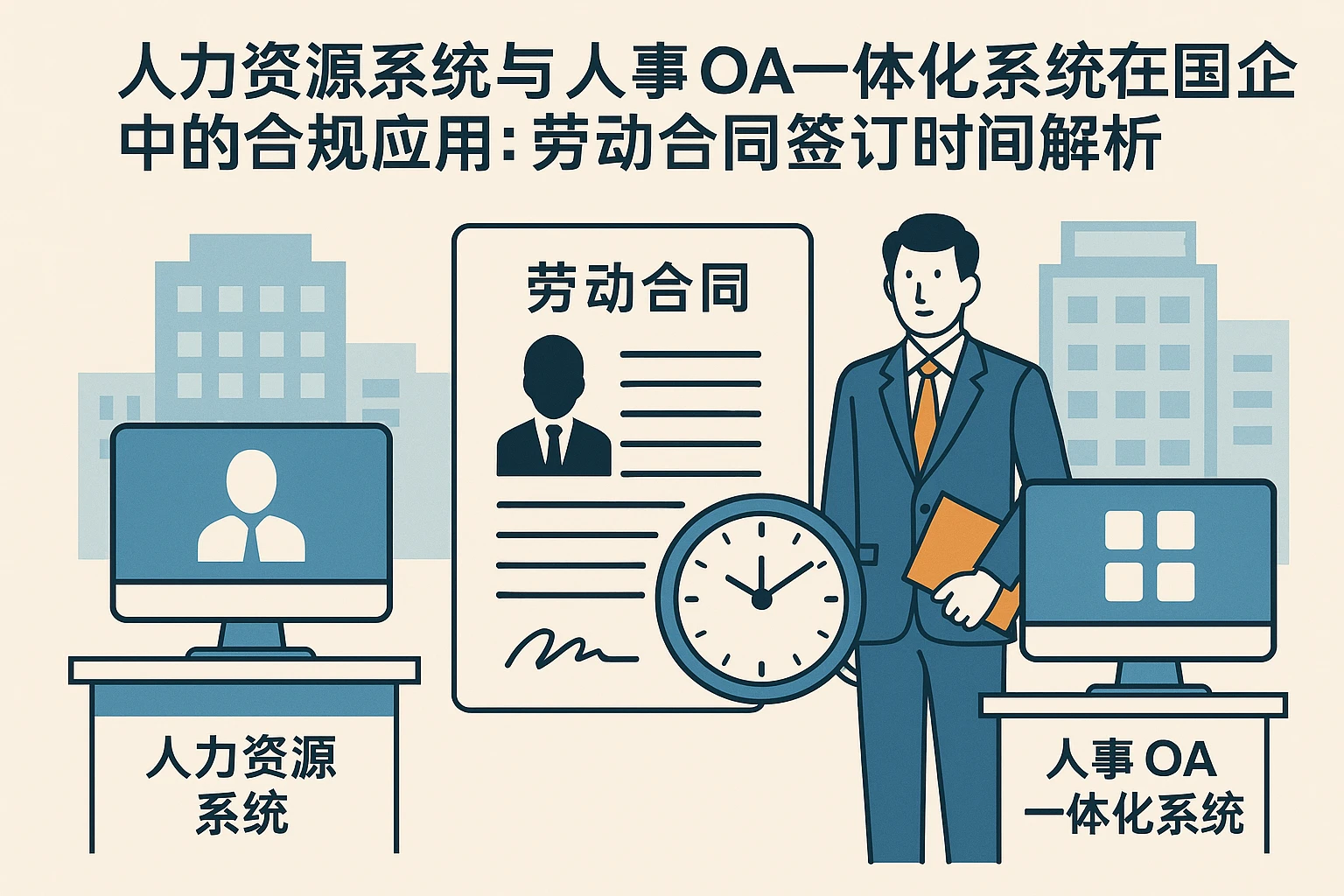 人力资源系统与人事OA一体化系统在国企中的合规应用:劳动合同签订时间解析