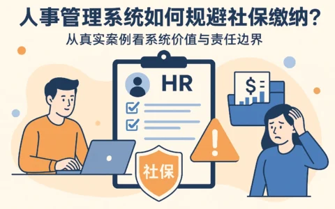 人事管理系统如何规避社保缴纳风险？从真实案例看系统价值与责任边界