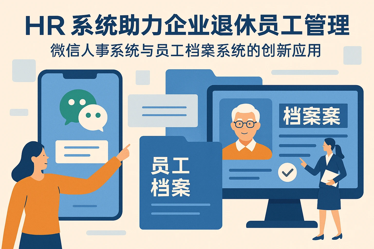 HR系统助力企业退休员工管理：微信人事系统与员工档案系统的创新应用