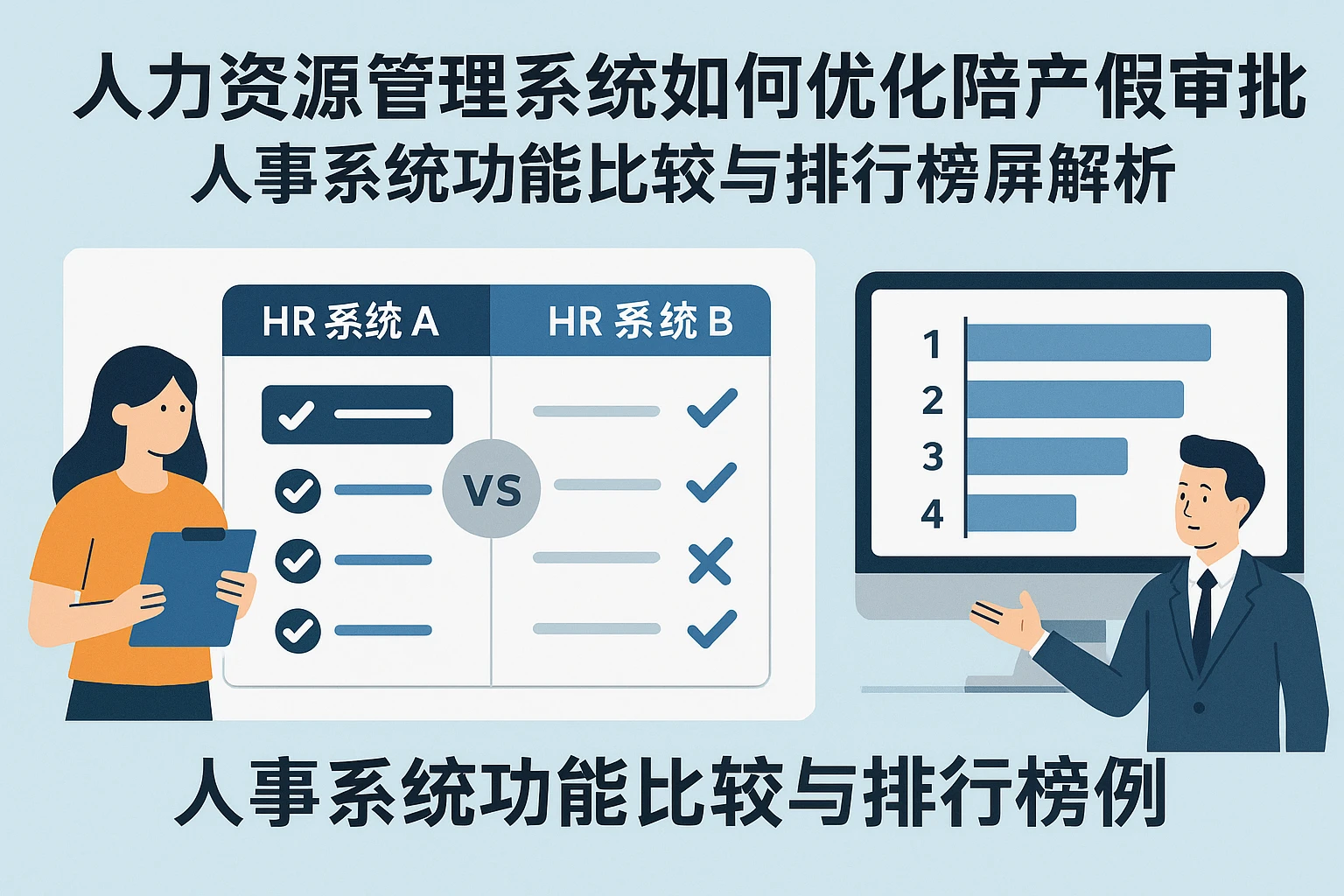 人力资源管理系统如何优化陪产假审批?人事系统功能比较与排行榜解析