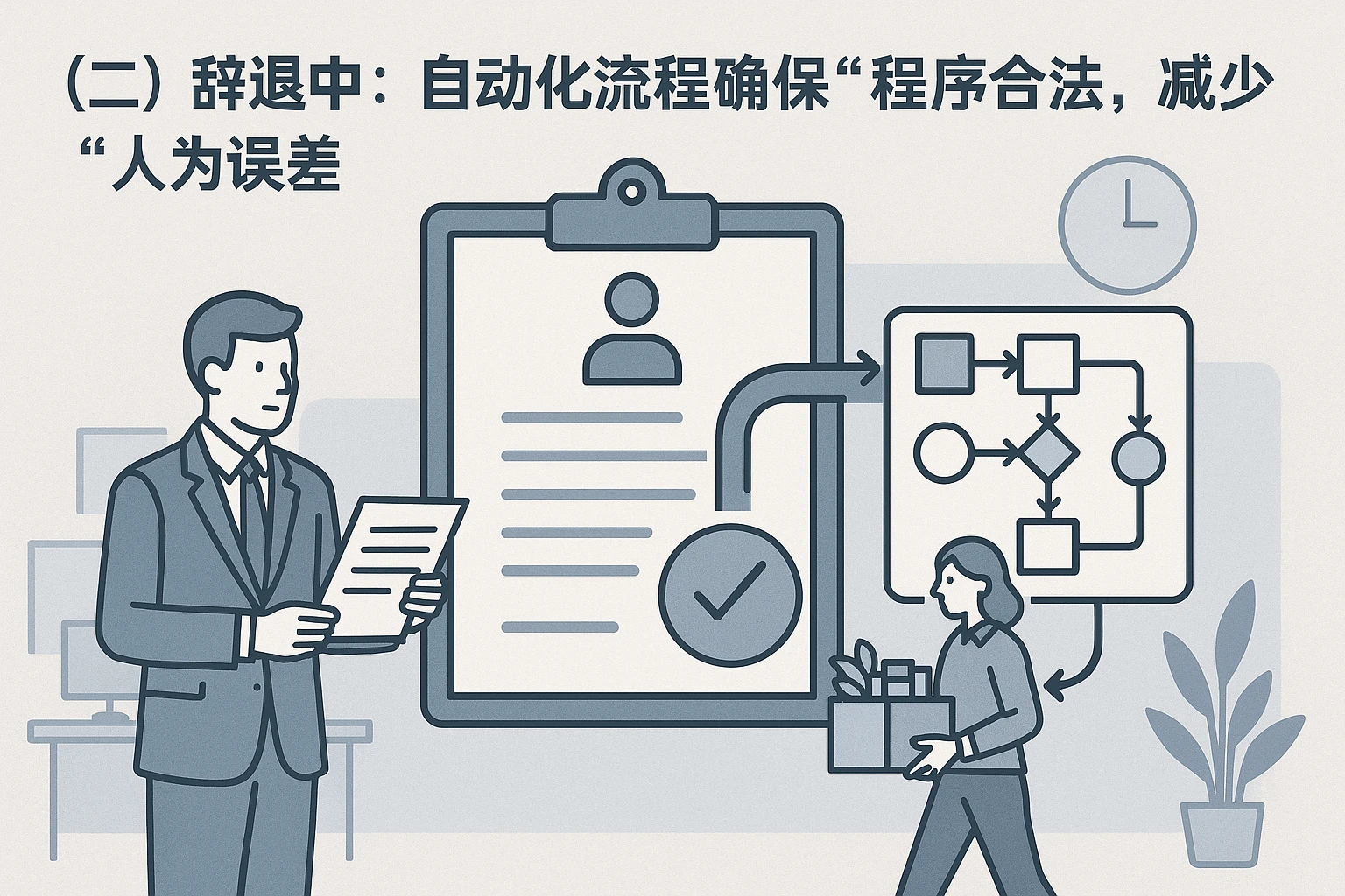 (二)辞退中:自动化流程确保“程序合法”,减少“人为误差”