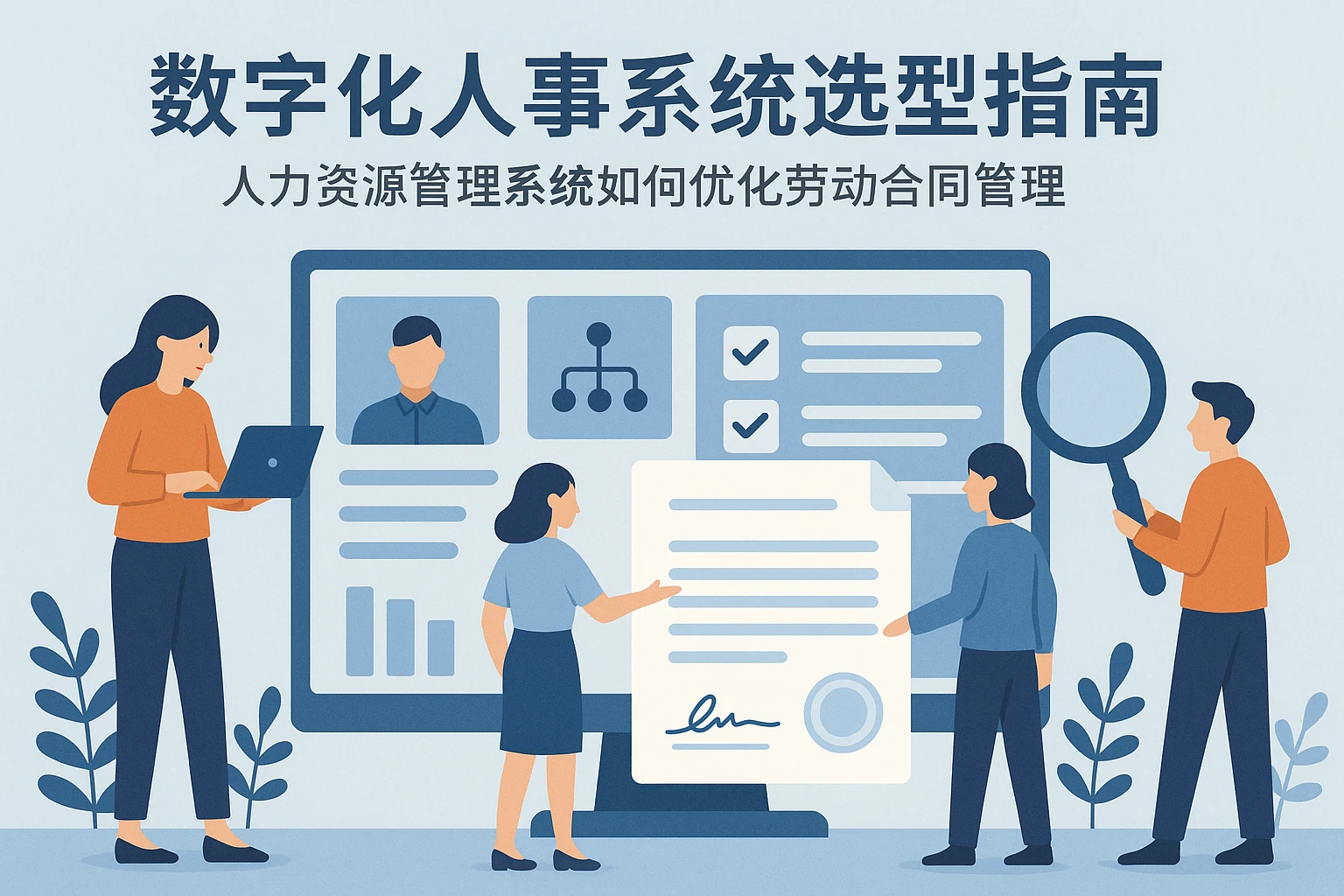 数字化人事系统选型指南:人力资源管理系统如何优化劳动合同管理