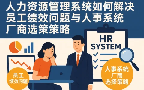 人力资源管理系统如何解决员工绩效问题与人事系统厂商选择策略