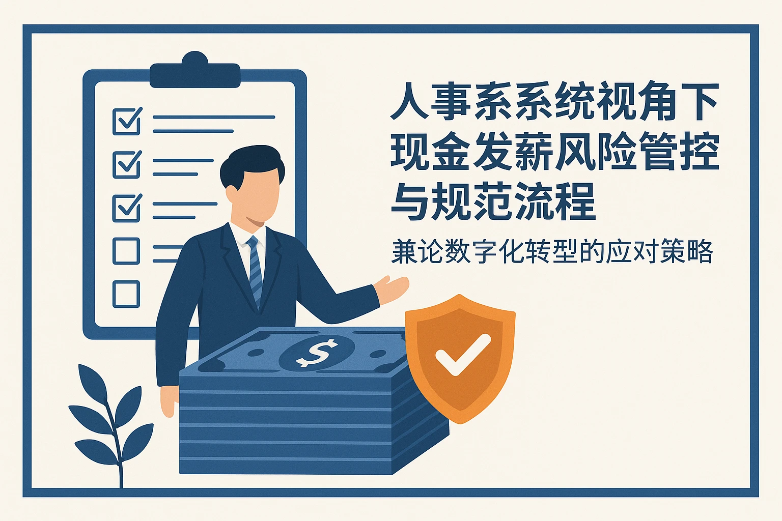 人事系统视角下的现金发薪风险管控与规范流程——兼论数字化转型的应对策略