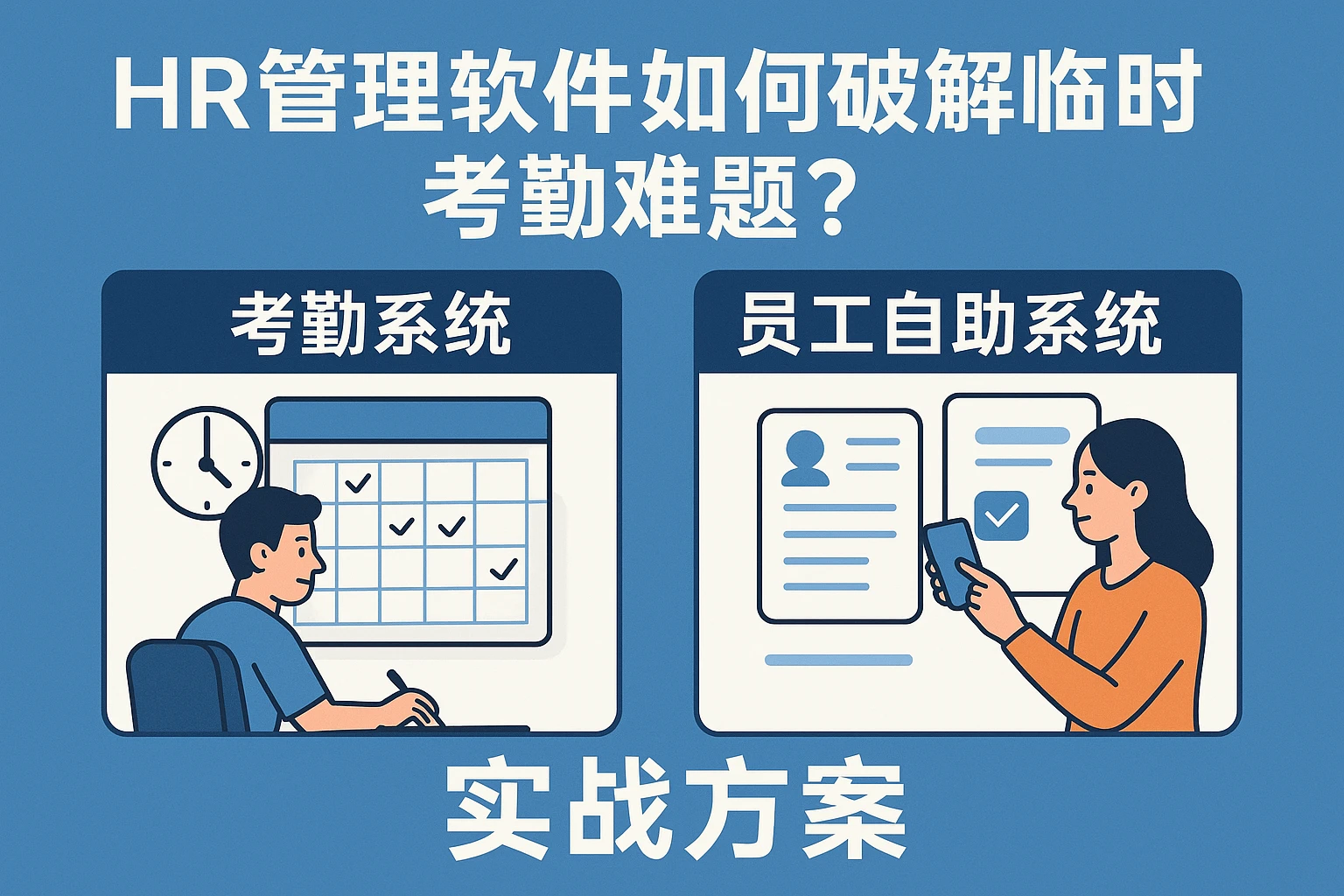 HR管理软件如何破解临时用工考勤难题？考勤系统与员工自助系统的实战方案
