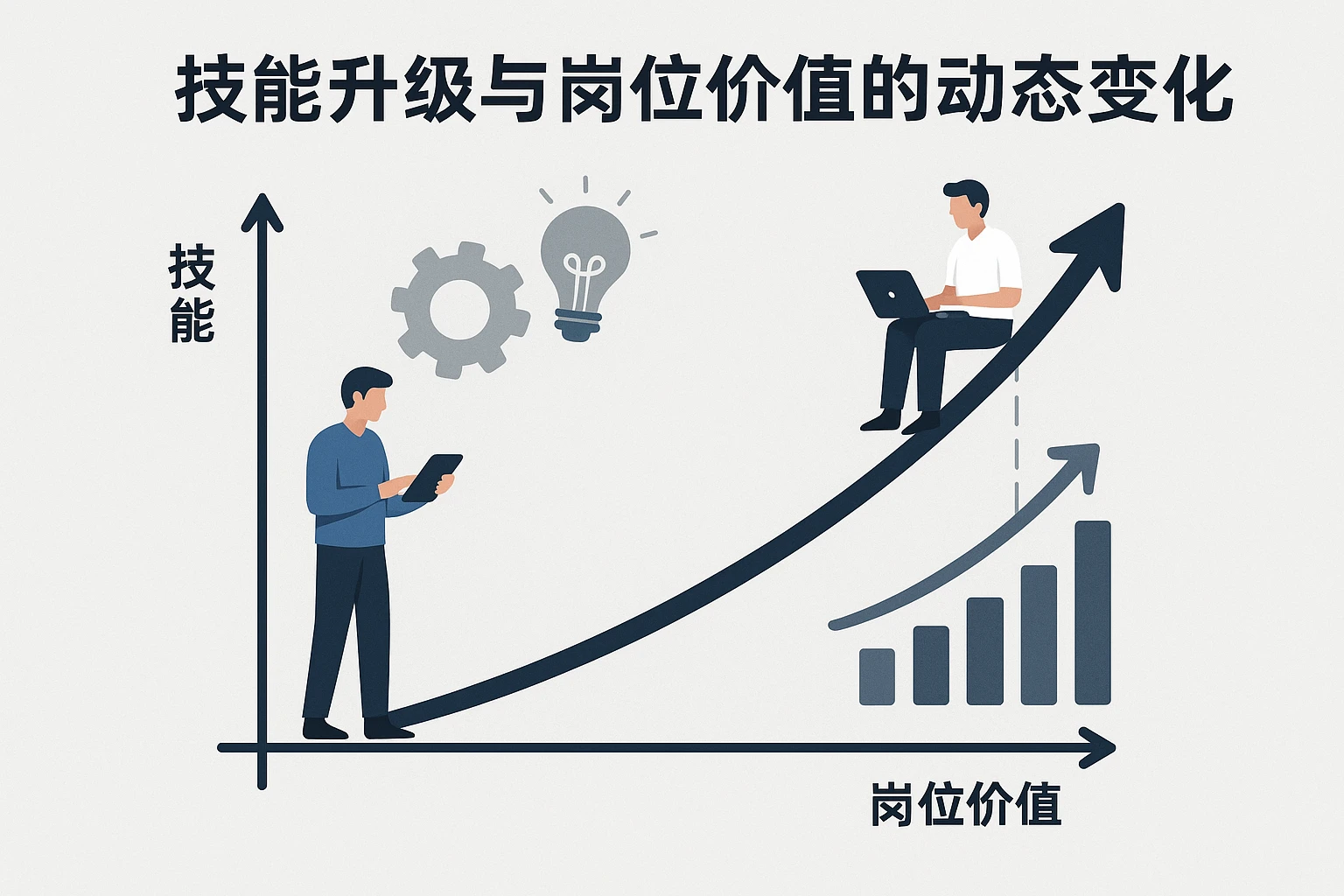2. 技能升级与岗位价值的动态变化