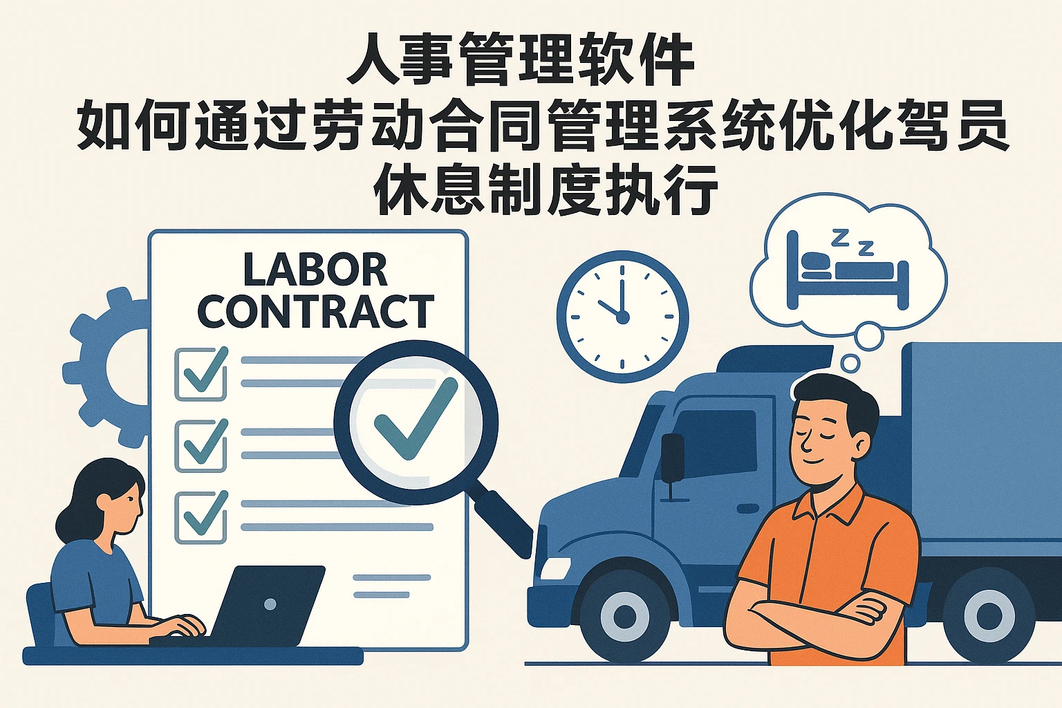 人事管理软件如何通过劳动合同管理系统优化驾驶员休息制度执行