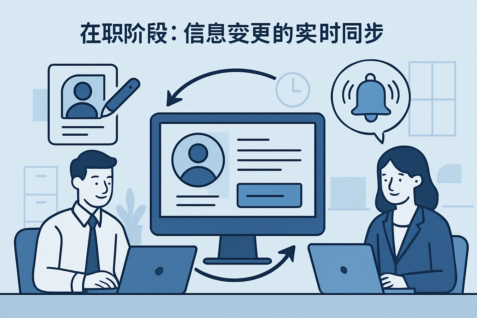 2. 在职阶段：信息变更的实时同步