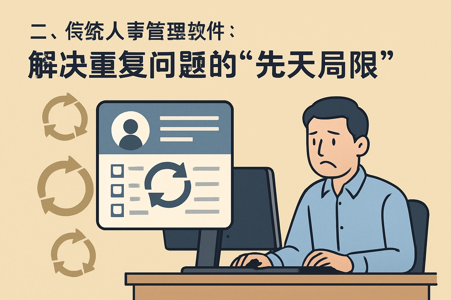 二、传统人事管理软件：解决重复问题的“先天局限”
