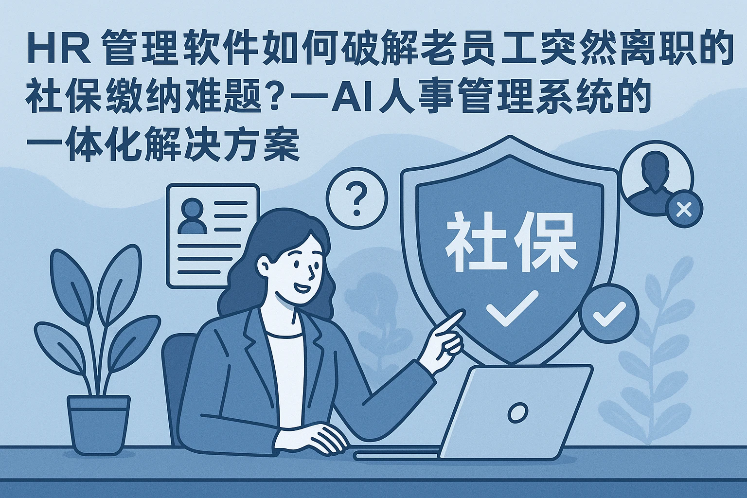 HR管理软件如何破解老员工突然离职的社保缴纳难题?——AI人事管理系统的一体化解决方案