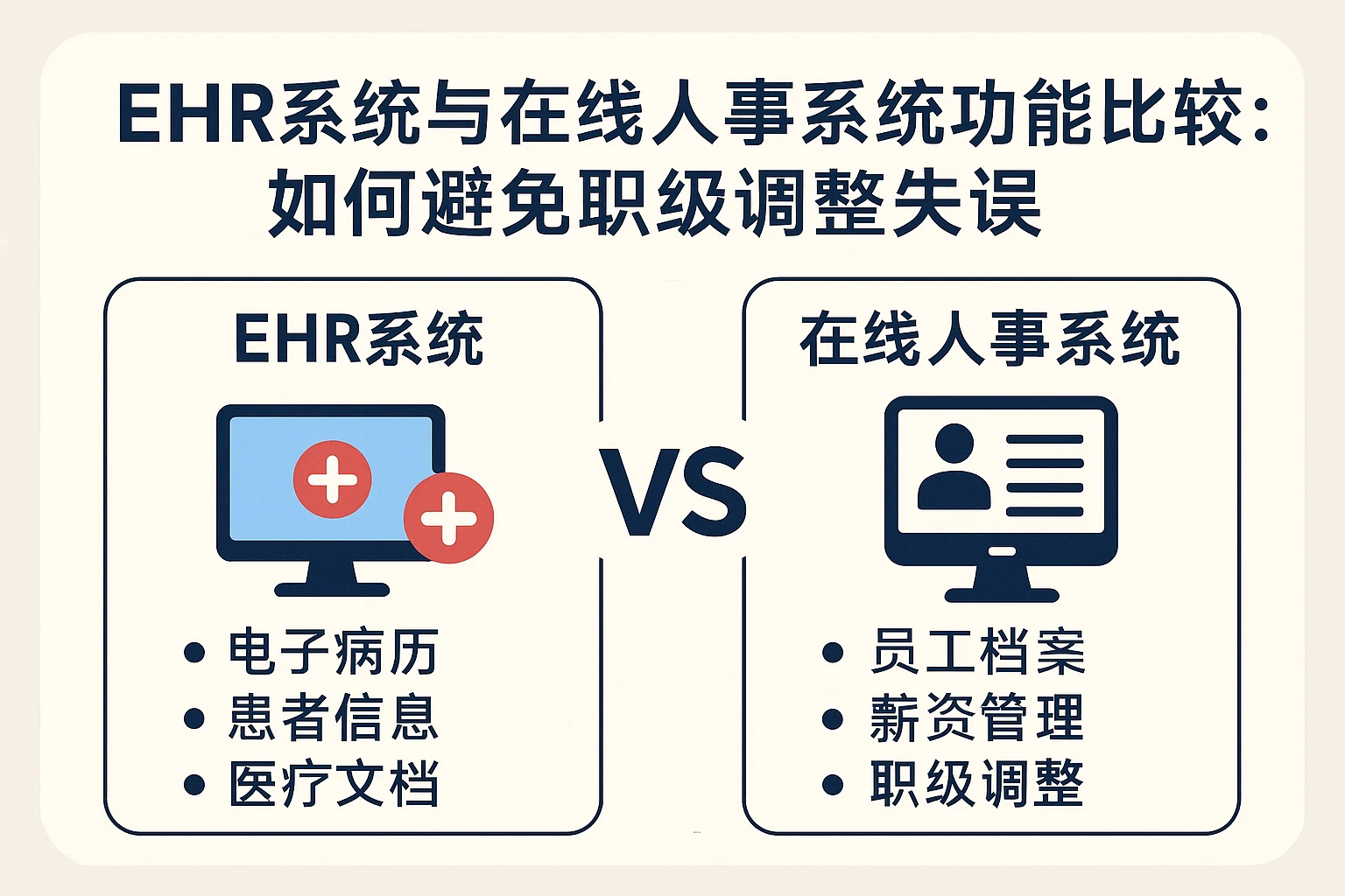 EHR系统与在线人事系统功能比较：如何避免职级调整失误