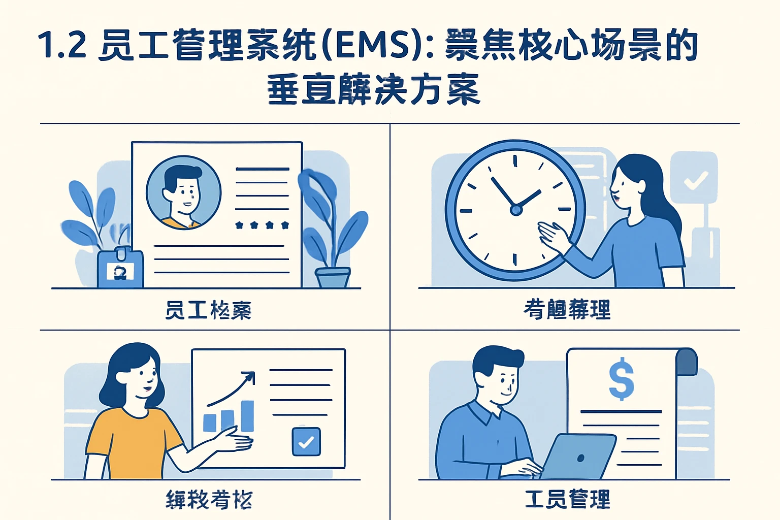 1.2 员工管理系统（EMS）：聚焦核心场景的垂直解决方案