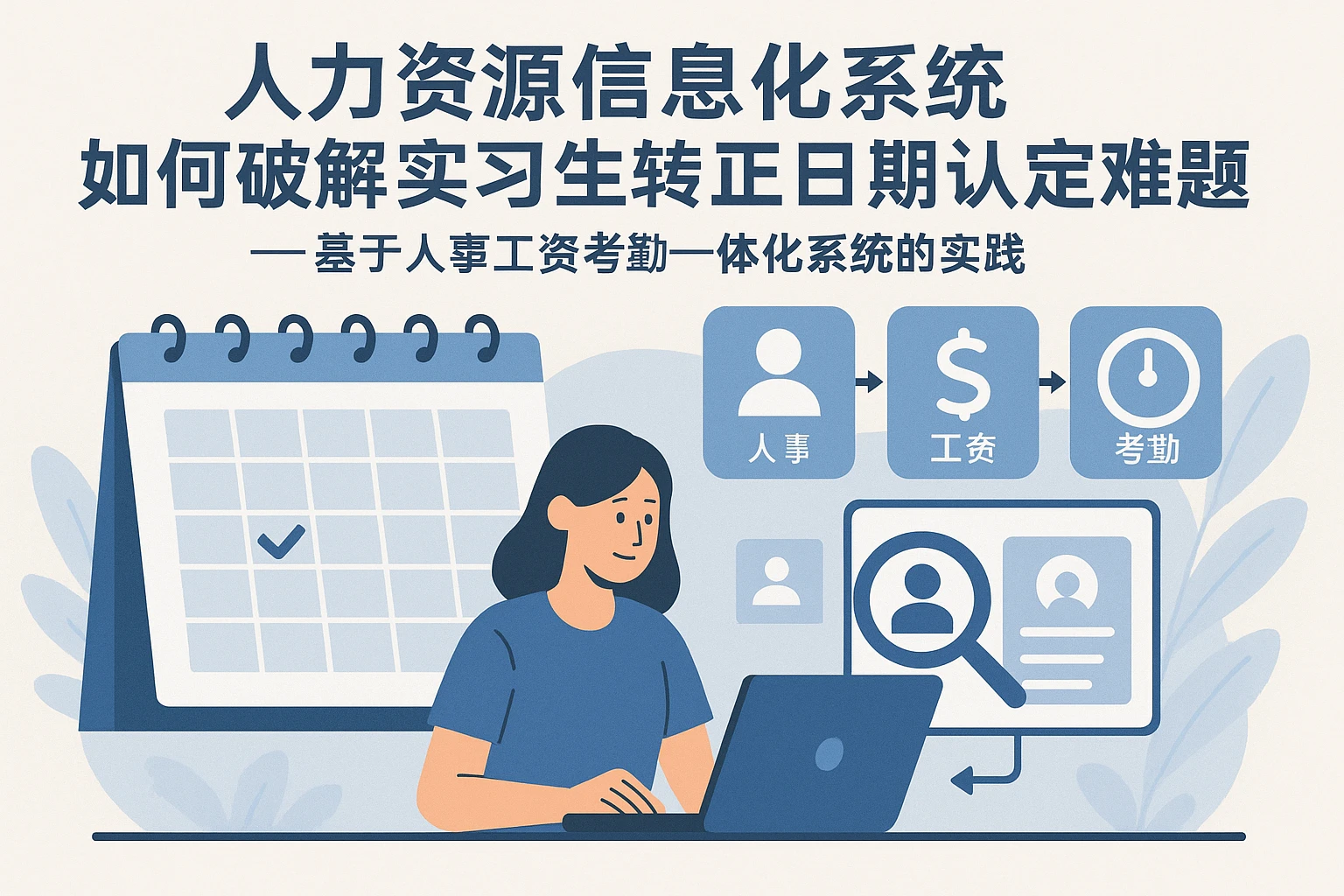 人力资源信息化系统如何破解实习生转正日期认定难题——基于人事工资考勤一体化系统的实践